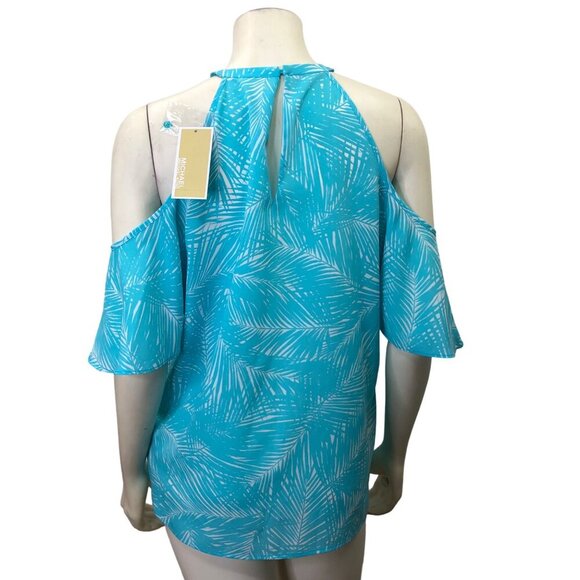 MICHAEL KORS $88 COLD SHOULDER TOP SZ MD NWT - Picture 4 of 7
